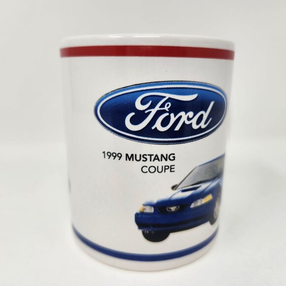 Ford 1999 Mustang Coupe Ceramic Coffee Mug White 11 Oz Official Licensed Product - Picture 5 of 8